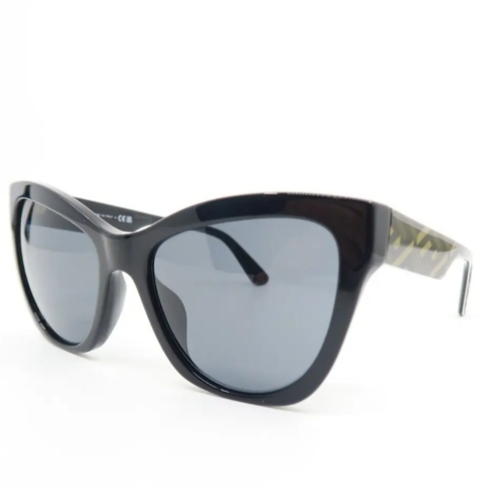 NEW VERSACE Sunglasses 4417U 5358/87 56mm Black-Dark Gray Logo Eyeglasses Unisex - Picture 6 of 16